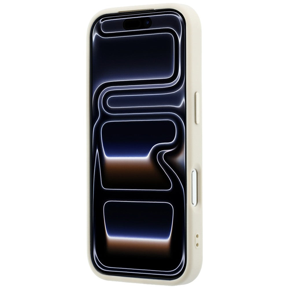 Guess Saffiano Small 4G & Classic Logo MagSafe dėklas iPhone 17 Pro Max / 18 Pro Max - smėlio -- iPhone 17 Pro Max /...