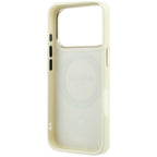 Guess Stripe Peony 4G Logo MagSafe dėklas iPhone 18 Pro Max / 17 Pro Max - Kreminė -- iPhone 18 Pro Max / iPhone 17 Pro Max