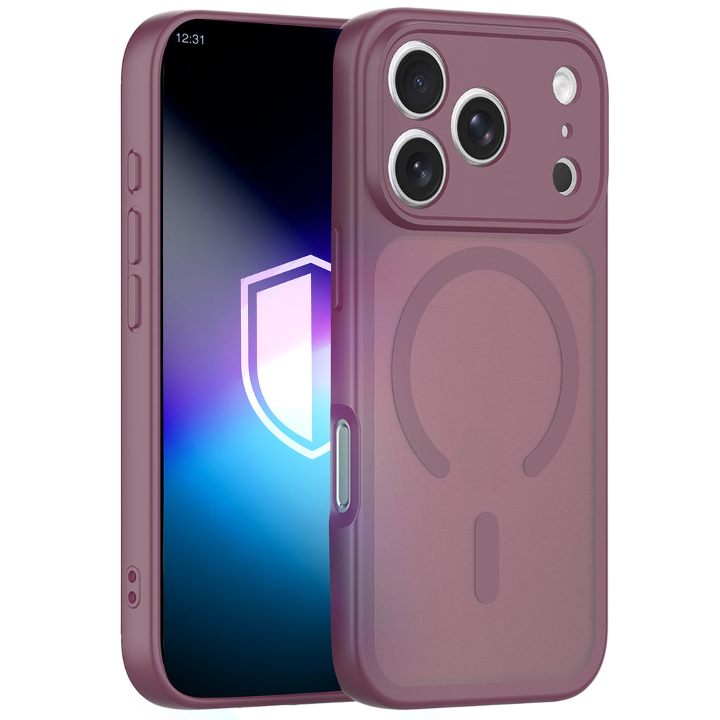 3mk Misty MagCase Deep Cherry dėklas iPhone 17 Pro / 18 Pro - burgundinis -- iPhone 17 Pro / iPhone 18 Pro