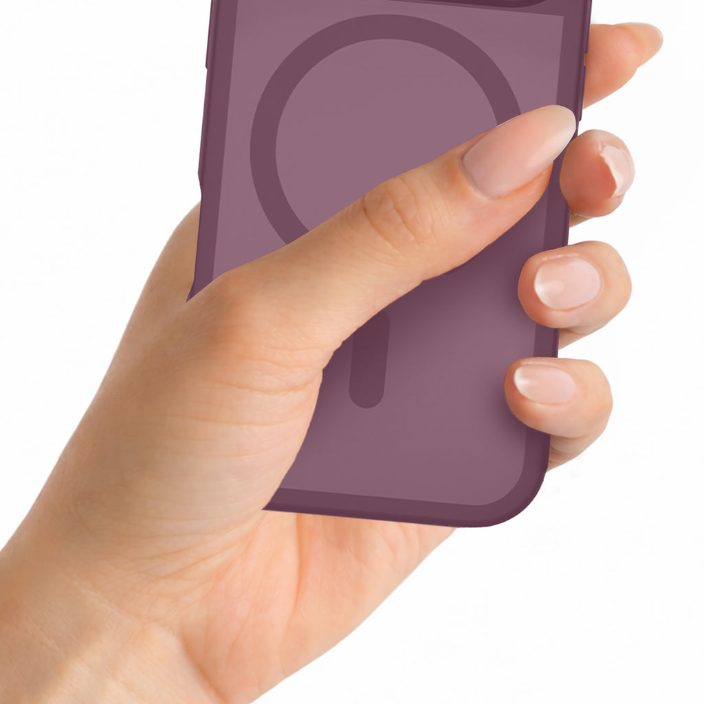 3mk Misty MagCase Deep Cherry dėklas iPhone 17 Pro / 18 Pro - burgundinis -- iPhone 17 Pro / iPhone 18 Pro