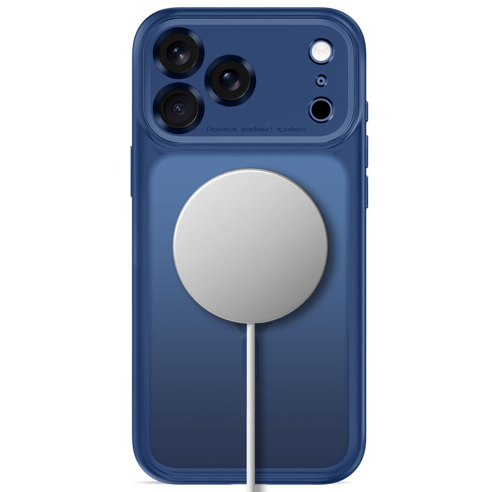 Tech-Protect MagPeak MagSafe CC dėklas Apple iPhone 18 Pro / 17 Pro - matinė tamsiai mėlyna -- iPhone 18 Pro / iPhone 17 Pro
