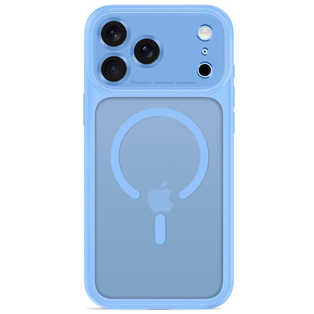 Tech-Protect MagPeak MagSafe CC dėklas Apple iPhone 18 Pro / 17 Pro - matinė šviesiai mėlyna -- iPhone 18 Pro / iPhone 17 Pro