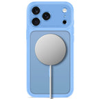 Tech-Protect MagPeak MagSafe CC dėklas Apple iPhone 18 Pro / 17 Pro - matinė šviesiai mėlyna -- iPhone 18 Pro / iPhone 17 Pro