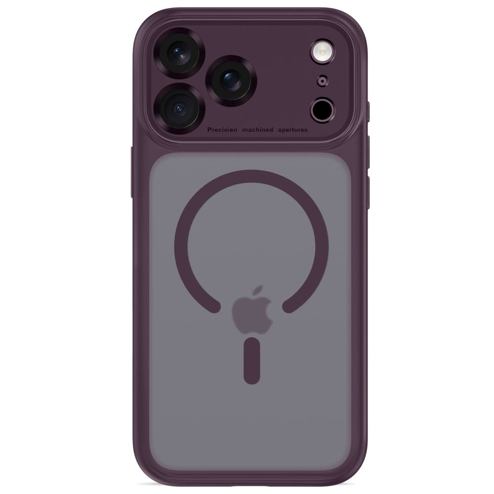 Tech-Protect MagPeak MagSafe CC dėklas iPhone 18 Pro Max / 17 Pro Max - Matinis tamsi vyšnia -- iPhone 18 Pro Max /...
