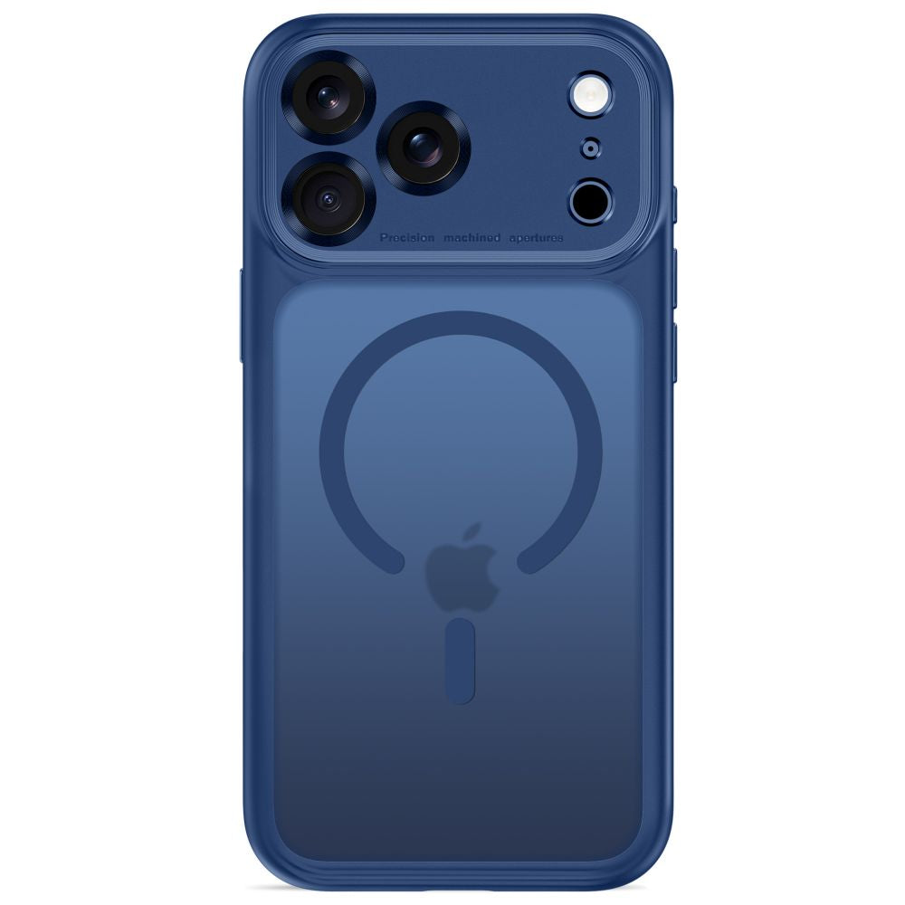 Tech-Protect MagPeak MagSafe CC dėklas iPhone 18 Pro Max / 17 Pro Max - Matinis tamsiai mėlynas -- iPhone 18 Pro Max /...