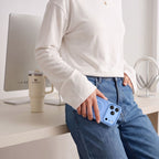 Tech-Protect MagPrime MagSafe CC Dėklas iPhone 18 Pro Max / 17 Pro Max - Matinis Šviesus Mėlynas -- iPhone 18 Pro Max /...