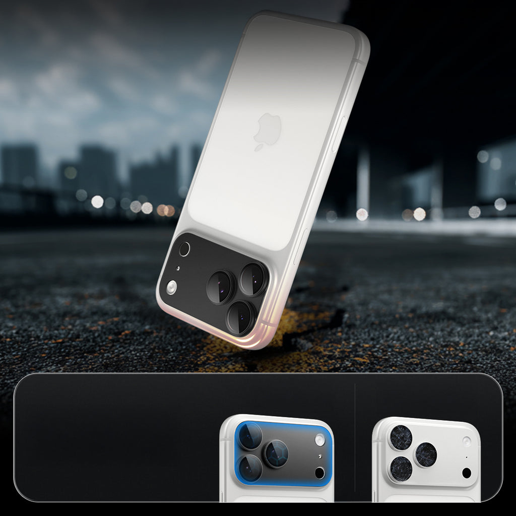 Spigen Optik Pro XL Glas.tR EZ Fit grūdintas stiklas fotoaparato ekrano apsaugiklis skirtas Apple iPhone 18 Pro - Tamsi...