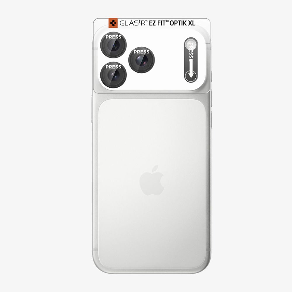 Spigen Optik Pro XL Glas.tR EZ Fit grūdintas stiklas fotoaparato ekrano apsaugiklis skirtas Apple iPhone 18 Pro - Tamsi...
