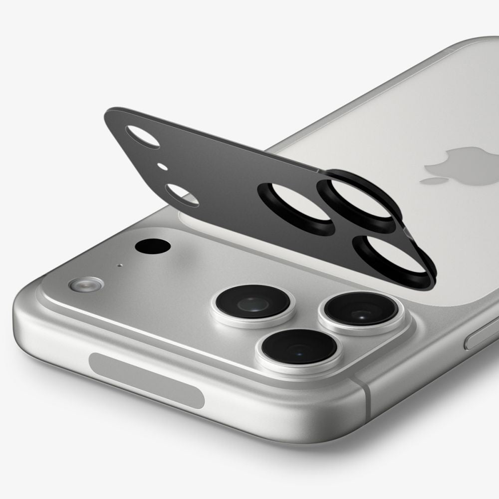 Spigen Optik Pro XL Glas.tR EZ Fit grūdintas stiklas fotoaparato ekrano apsaugiklis skirtas Apple iPhone 18 Pro - Tamsi...