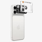 Spigen Optik Pro XL Glas.tR EZ Fit grūdintas stiklas fotoaparato ekrano apsaugiklis skirtas Apple iPhone 18 Pro - Tamsi...