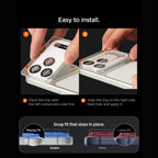 Spigen Optik Pro XL Glas.tR EZ Fit grūdintas stiklas fotoaparato ekrano apsaugiklis skirtas Apple iPhone 18 Pro - Tamsi...