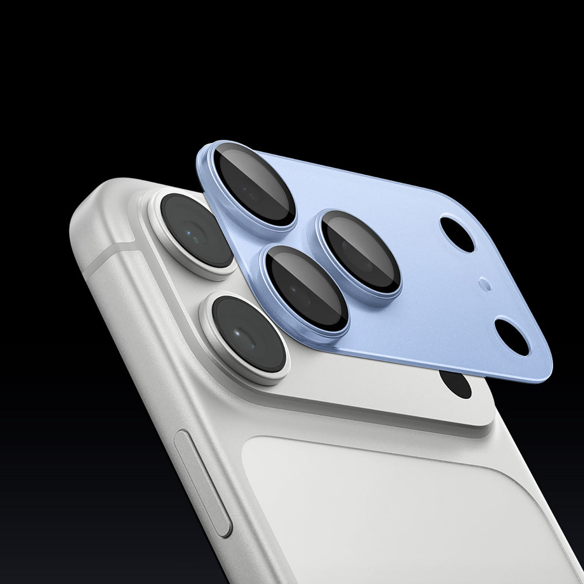 Spigen Optik Pro XL GLAS.TR EZ FIT grūdinto stiklo apsauga iPhone 18 Pro Max - Šviesi mėlyna -- iPhone 18 Pro Max