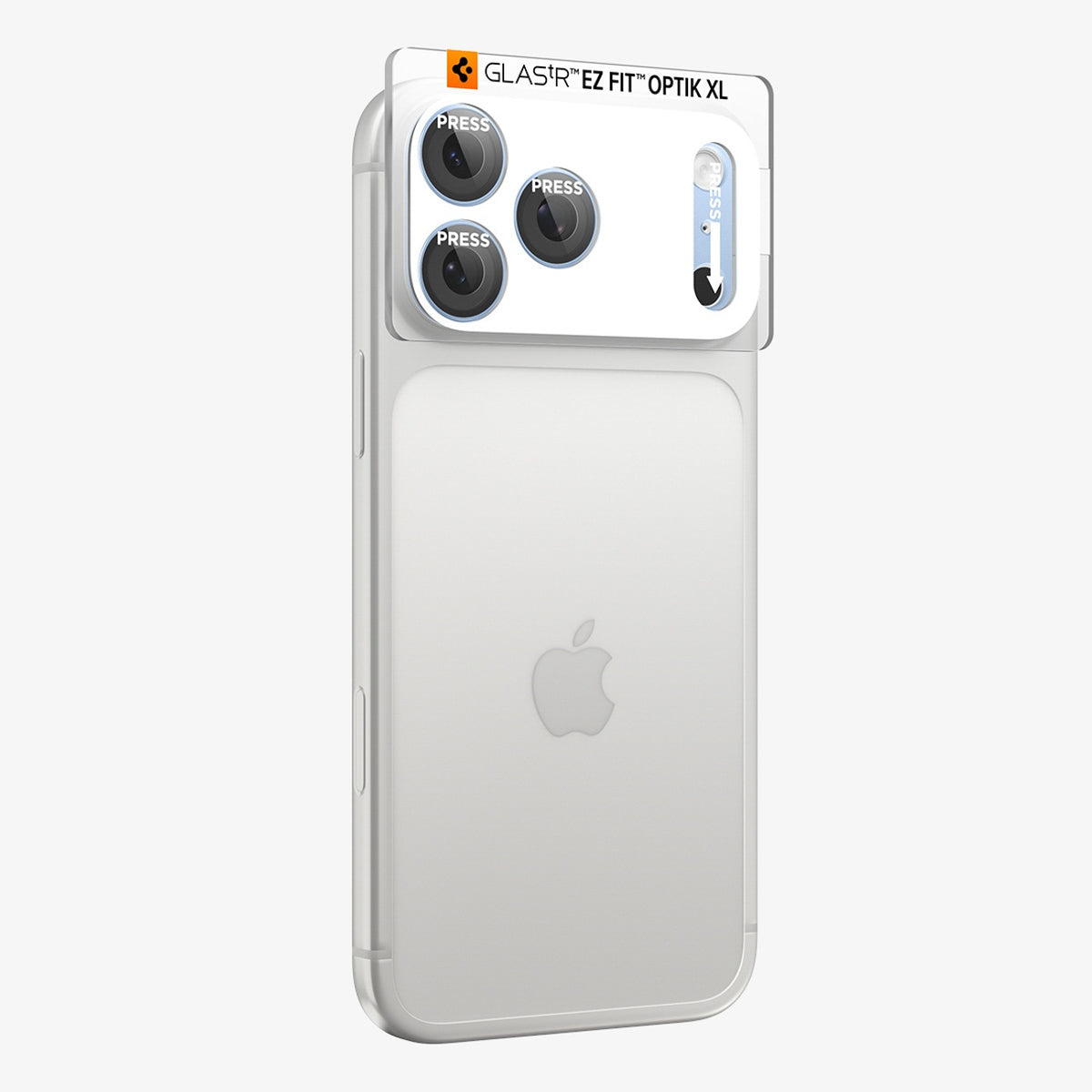 Spigen Optik Pro XL GLAS.TR EZ FIT grūdinto stiklo apsauga iPhone 18 Pro Max - Šviesi mėlyna -- iPhone 18 Pro Max