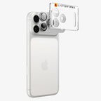 Spigen Optik Pro XL GLAS.TR EZ FIT grūdinto stiklo apsauga iPhone 18 Pro Max - Sidabrinė -- iPhone 18 Pro Max