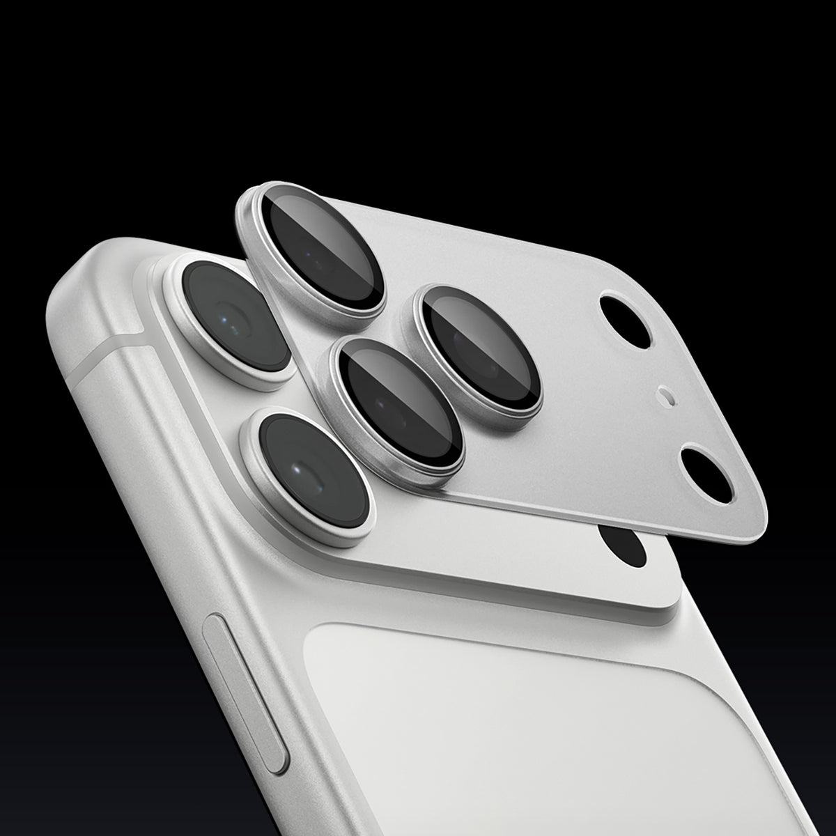 Spigen Optik Pro XL GLAS.TR EZ FIT apsauginis grūdintas stiklas iPhone 18 Pro - sidabrinis -- iPhone 18 Pro