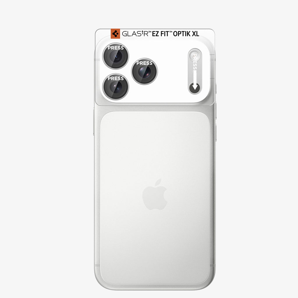 Spigen Optik Pro XL GLAS.TR EZ FIT apsauginis grūdintas stiklas iPhone 18 Pro - sidabrinis -- iPhone 18 Pro