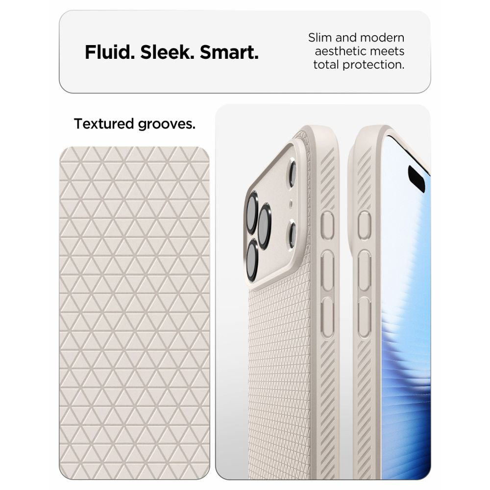 Spigen Liquid Air dėklas iPhone 18 Pro / 17 Pro - titanas -- iPhone 18 Pro / iPhone 17 Pro