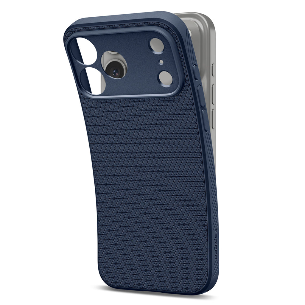 Spigen Liquid Air dėklas iPhone 18 Pro / 17 Pro - Tamsiai mėlynas -- iPhone 18 Pro / iPhone 17 Pro