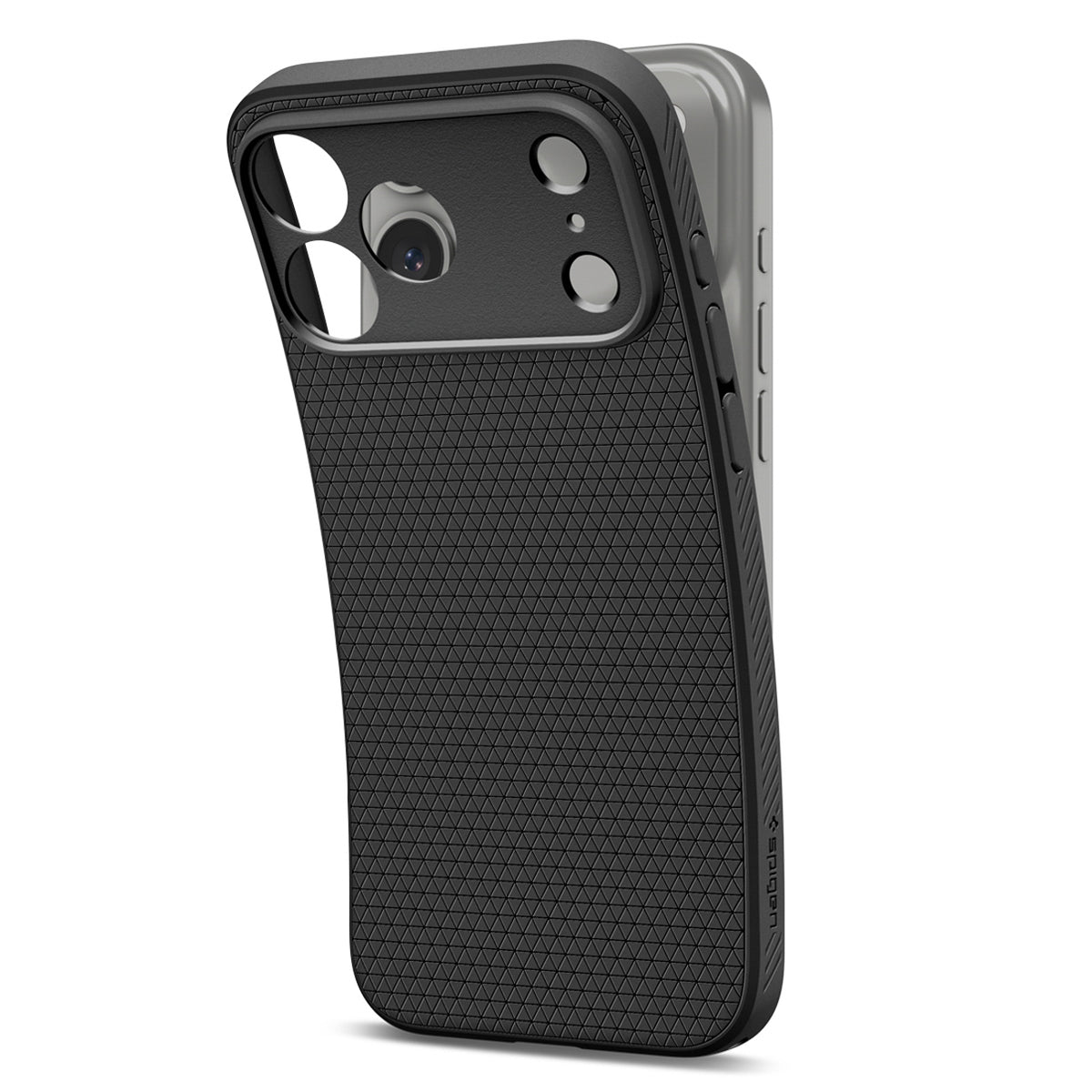 Spigen Liquid Air dėklas iPhone 18 Pro Max / 17 Pro Max - Matinis juodas -- iPhone 18 Pro Max / iPhone 17 Pro Max