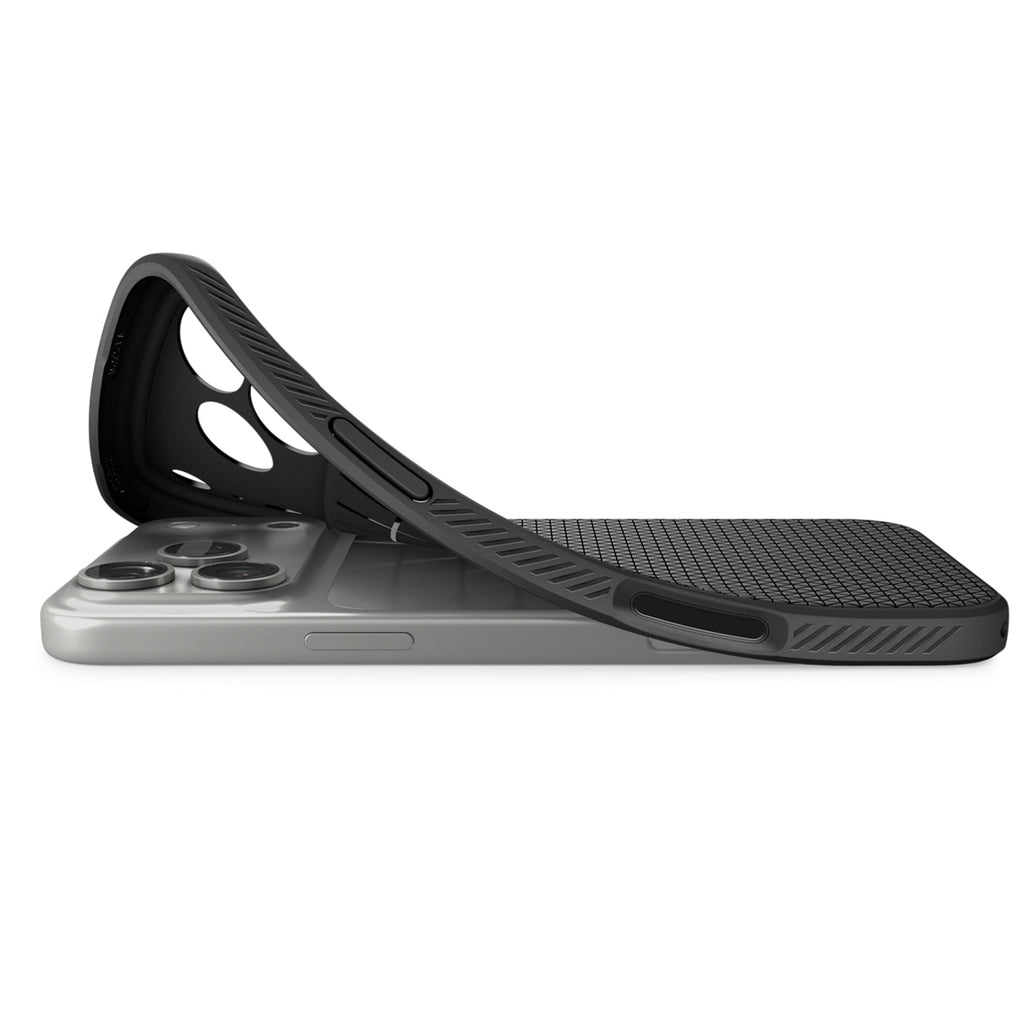 Spigen Liquid Air dėklas iPhone 18 Pro Max / 17 Pro Max - Matinis juodas -- iPhone 18 Pro Max / iPhone 17 Pro Max