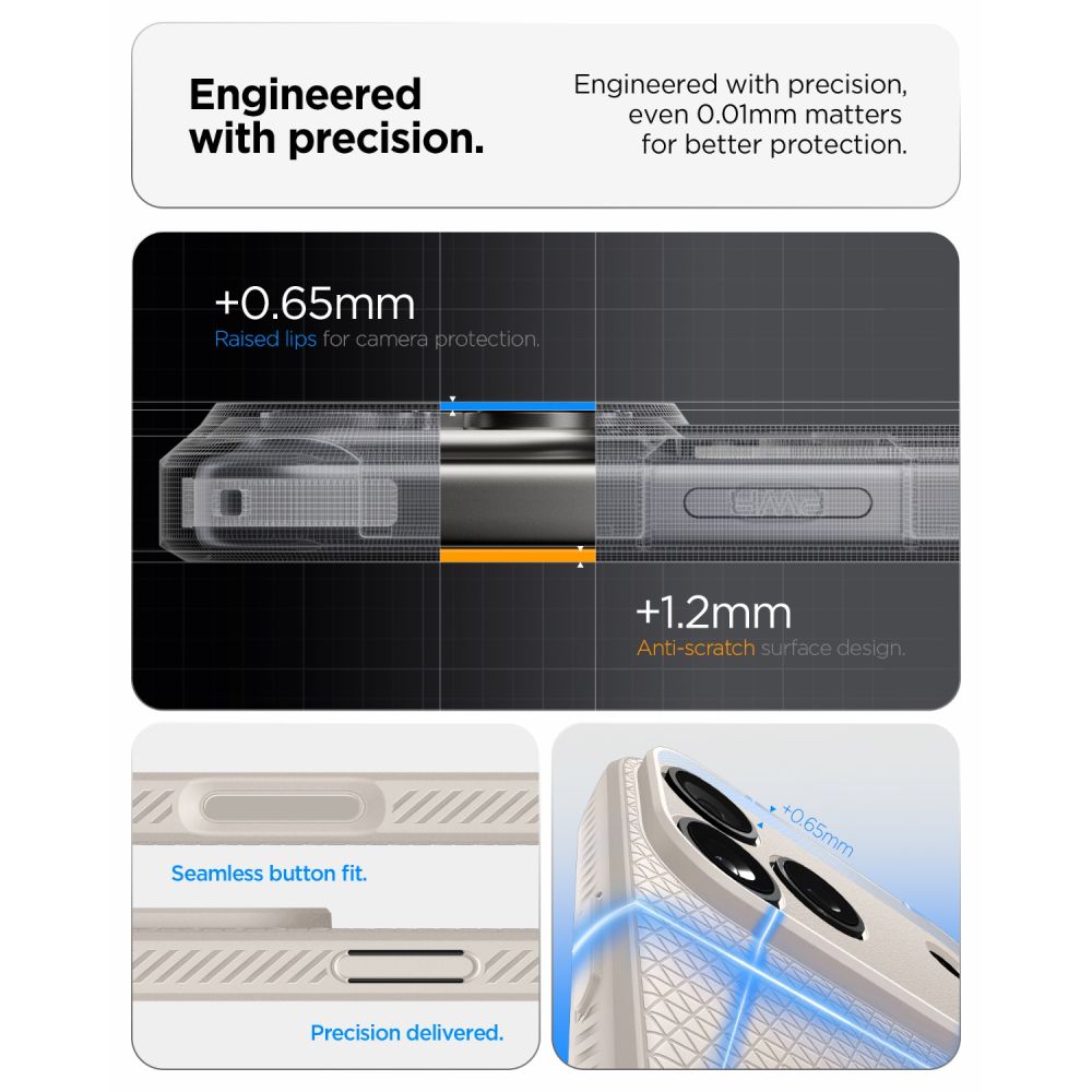 Spigen Liquid Air dėklas iPhone 18 Pro Max / 17 Pro Max - titanas -- iPhone 18 Pro Max / iPhone 17 Pro Max