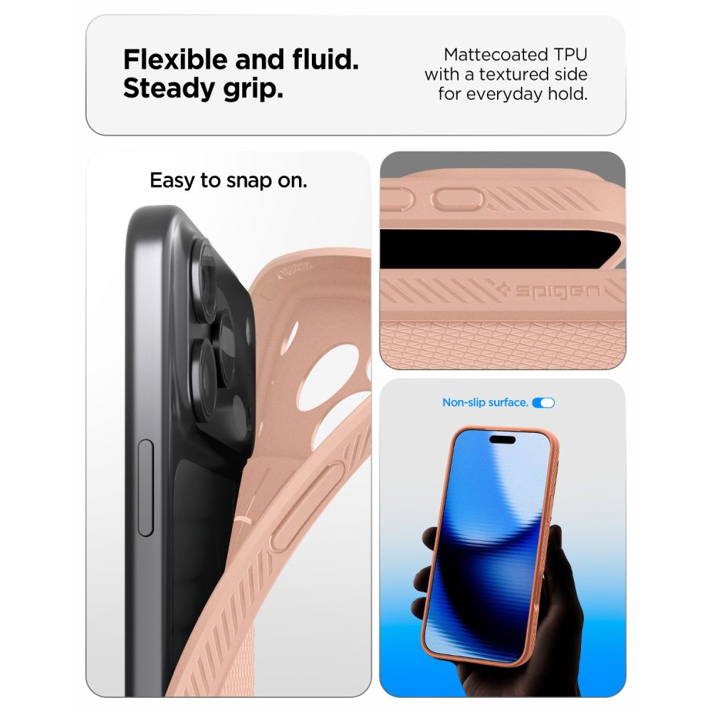 Spigen Liquid Air dėklas iPhone 18 Pro Max / 17 Pro Max - Rožinė -- iPhone 18 Pro Max / iPhone 17 Pro Max
