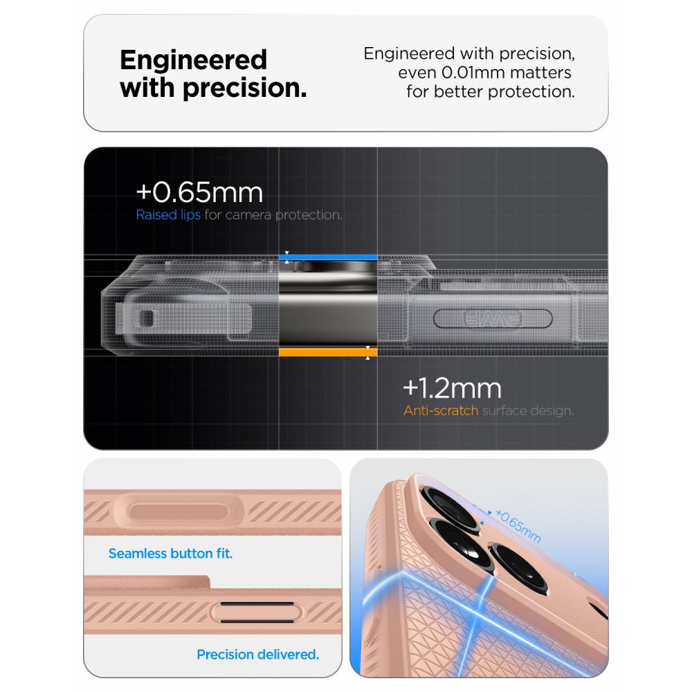 Spigen Liquid Air dėklas iPhone 18 Pro Max / 17 Pro Max - Rožinė -- iPhone 18 Pro Max / iPhone 17 Pro Max