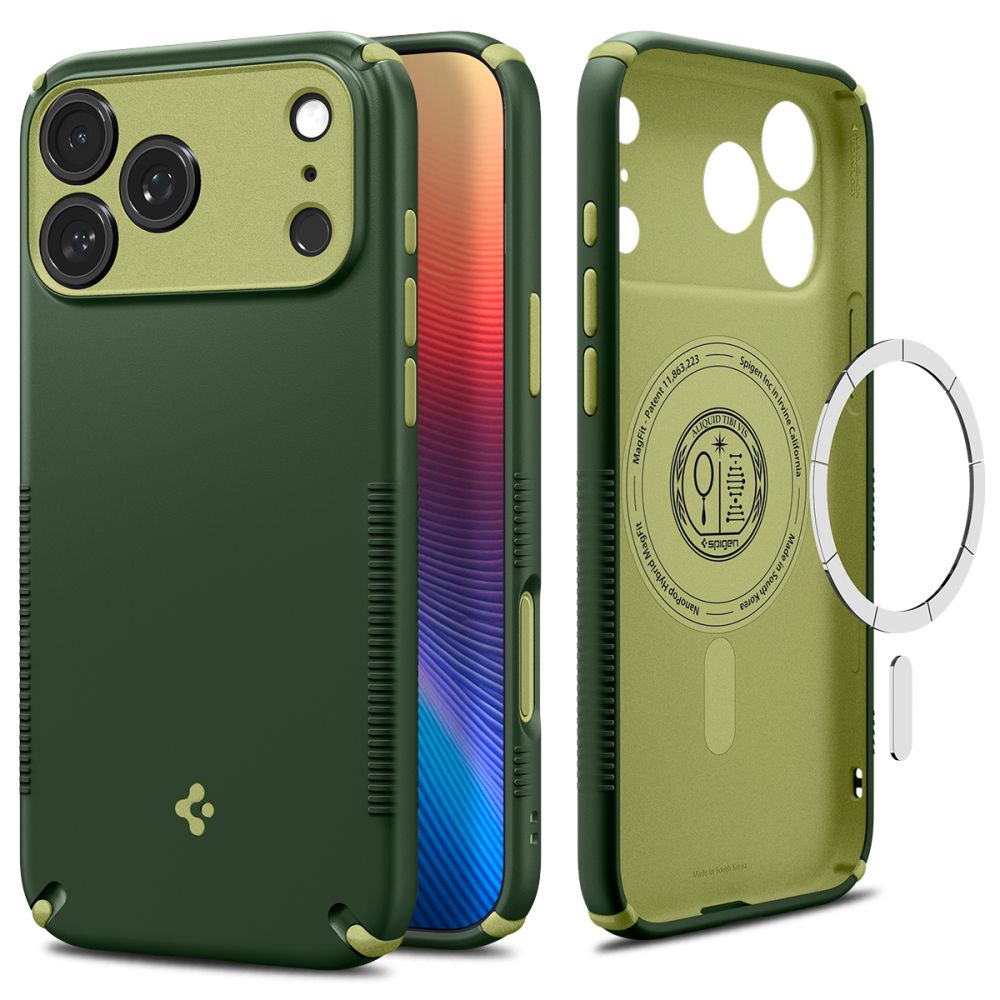 Spigen Nano Pop MagSafe dėklas iPhone 18 Pro / 17 Pro - Žalia -- iPhone 18 Pro / iPhone 17 Pro