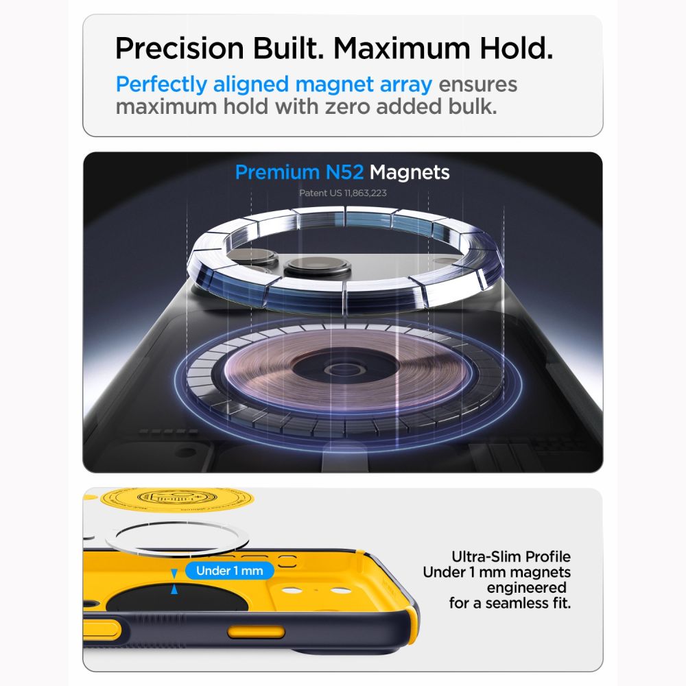 Spigen Nano Pop MagSafe dėklas iPhone 18 Pro / 17 Pro - Mėlyna -- iPhone 18 Pro / iPhone 17 Pro