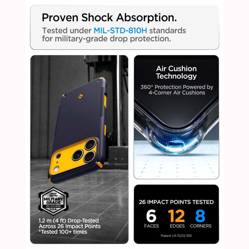 Spigen Nano Pop MagSafe dėklas iPhone 18 Pro / 17 Pro - Mėlyna -- iPhone 18 Pro / iPhone 17 Pro