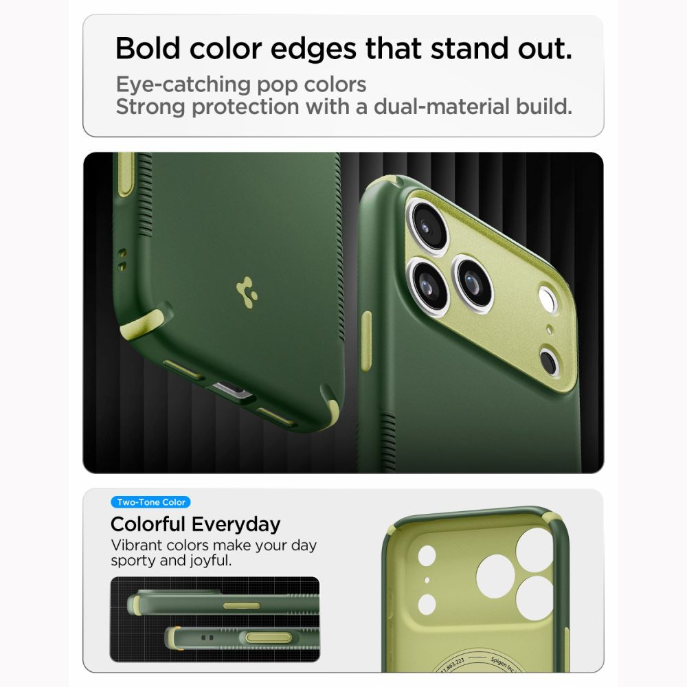 Spigen Nano Pop MagSafe dėklas iPhone 18 Pro Max / 17 Pro Max - Žalia -- iPhone 18 Pro Max / iPhone 17 Pro Max