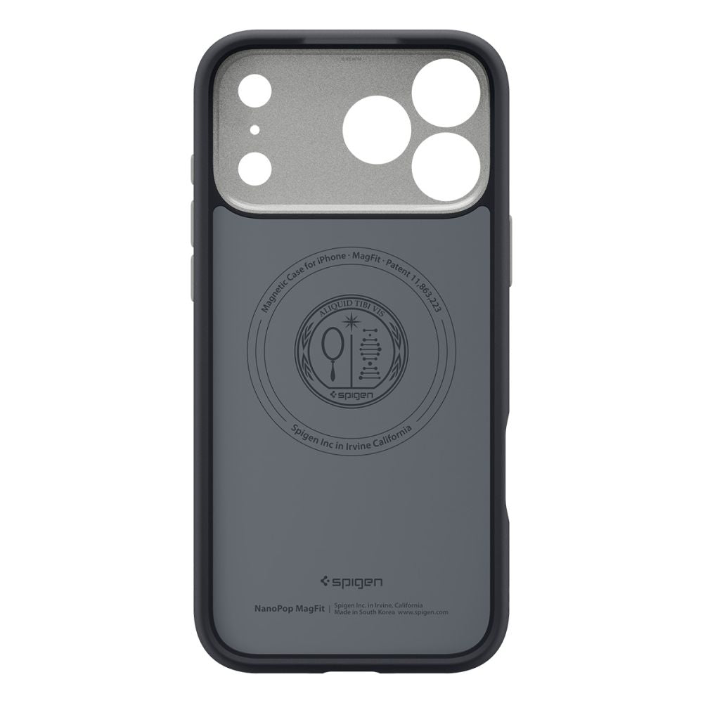 Spigen Nano Pop MagSafe dėklas iPhone 18 Pro / 17 Pro - Juoda -- iPhone 18 Pro / iPhone 17 Pro