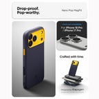 Spigen Nano Pop MagSafe dėklas iPhone 18 Pro / 17 Pro - Mėlynas -- iPhone 18 Pro / iPhone 17 Pro