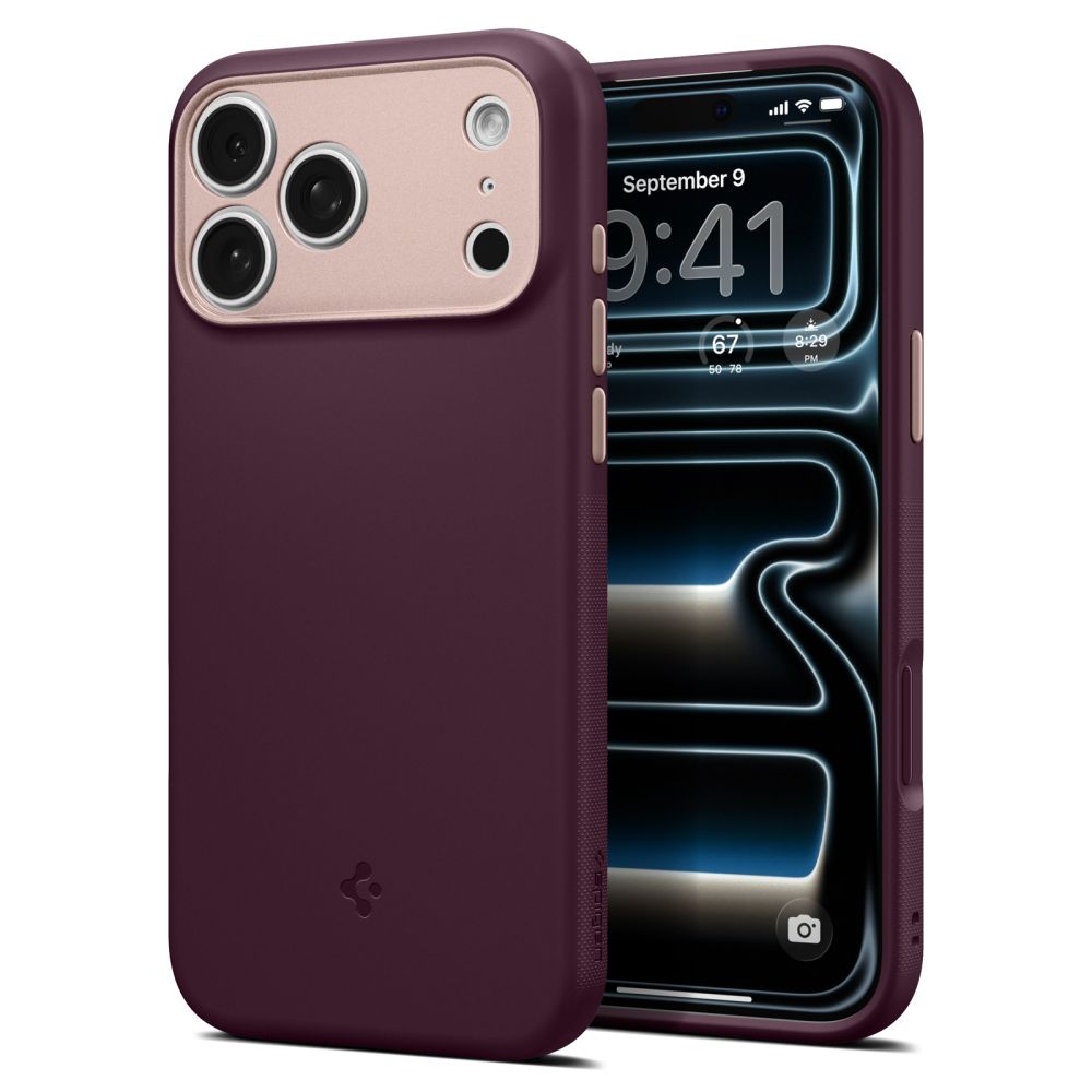 Dėklas Spigen Nano Pop MagSafe telefonams iPhone 18 Pro / 17 Pro - tamsi vyšnia -- iPhone 18 Pro / iPhone 17 Pro