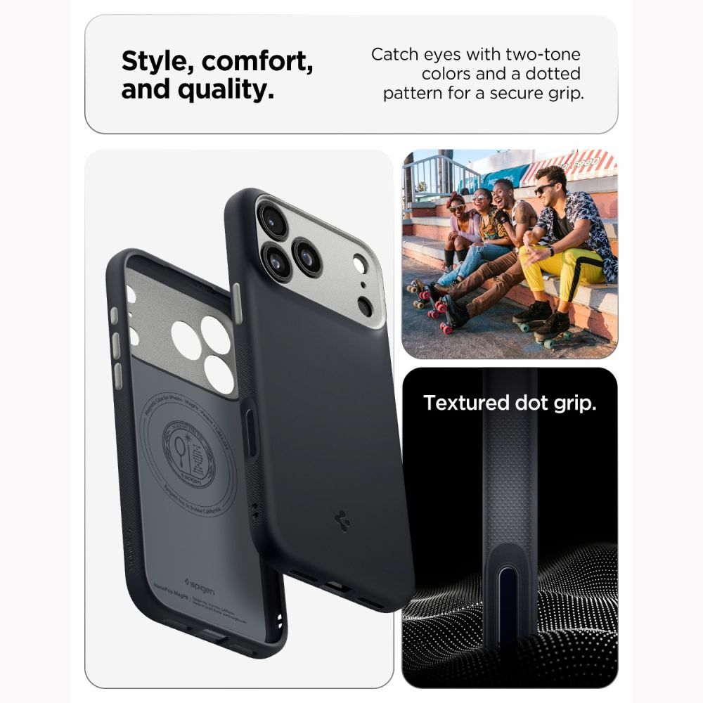 Spigen Nano Pop MagSafe dėklas iPhone 18 Pro Max / 17 Pro Max - Juodas -- iPhone 18 Pro Max / iPhone 17 Pro Max