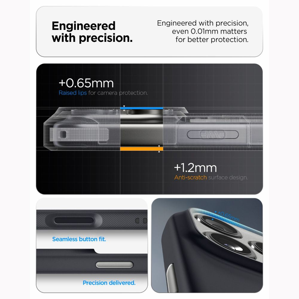 Spigen Nano Pop MagSafe dėklas iPhone 18 Pro Max / 17 Pro Max - Juodas -- iPhone 18 Pro Max / iPhone 17 Pro Max