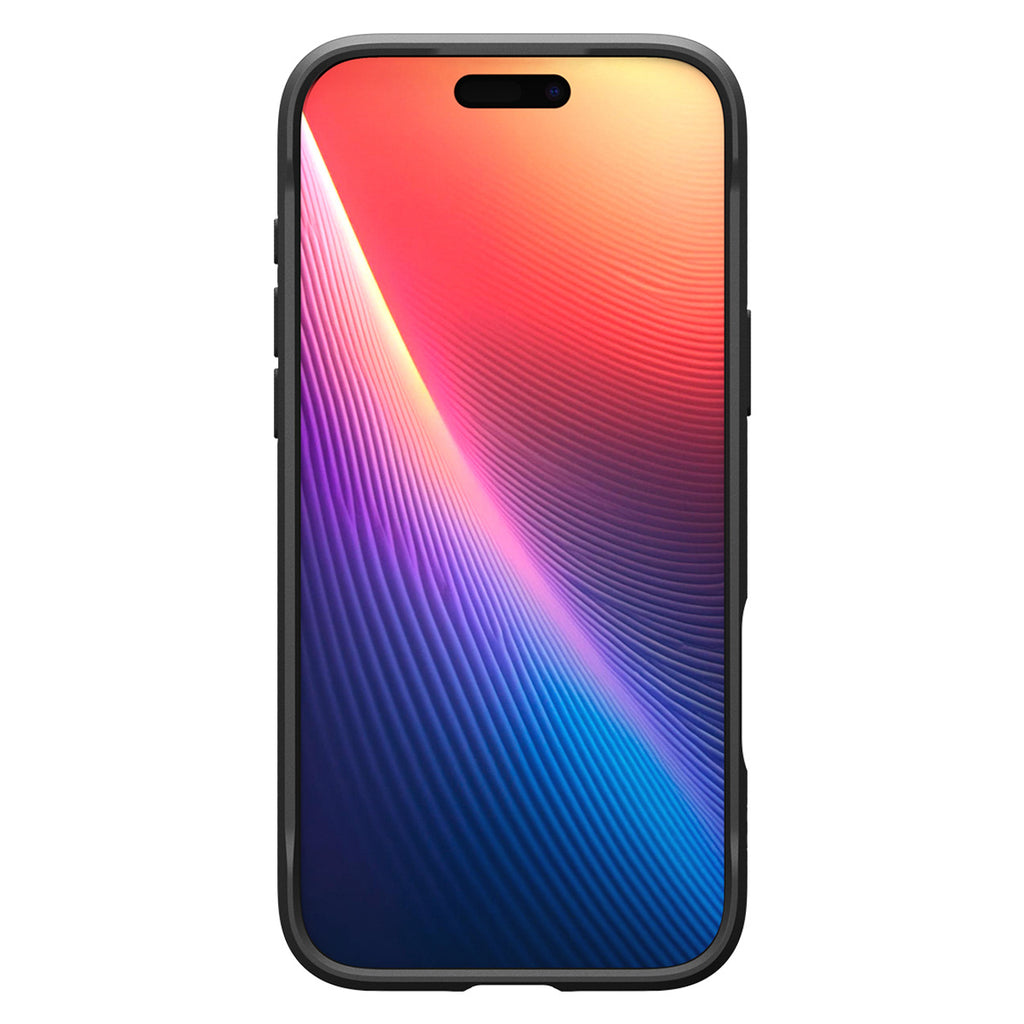 Spigen Rugged Armor MagSafe dėklas iPhone 18 Pro / 17 Pro - matinis juodas -- iPhone 18 Pro / iPhone 17 Pro