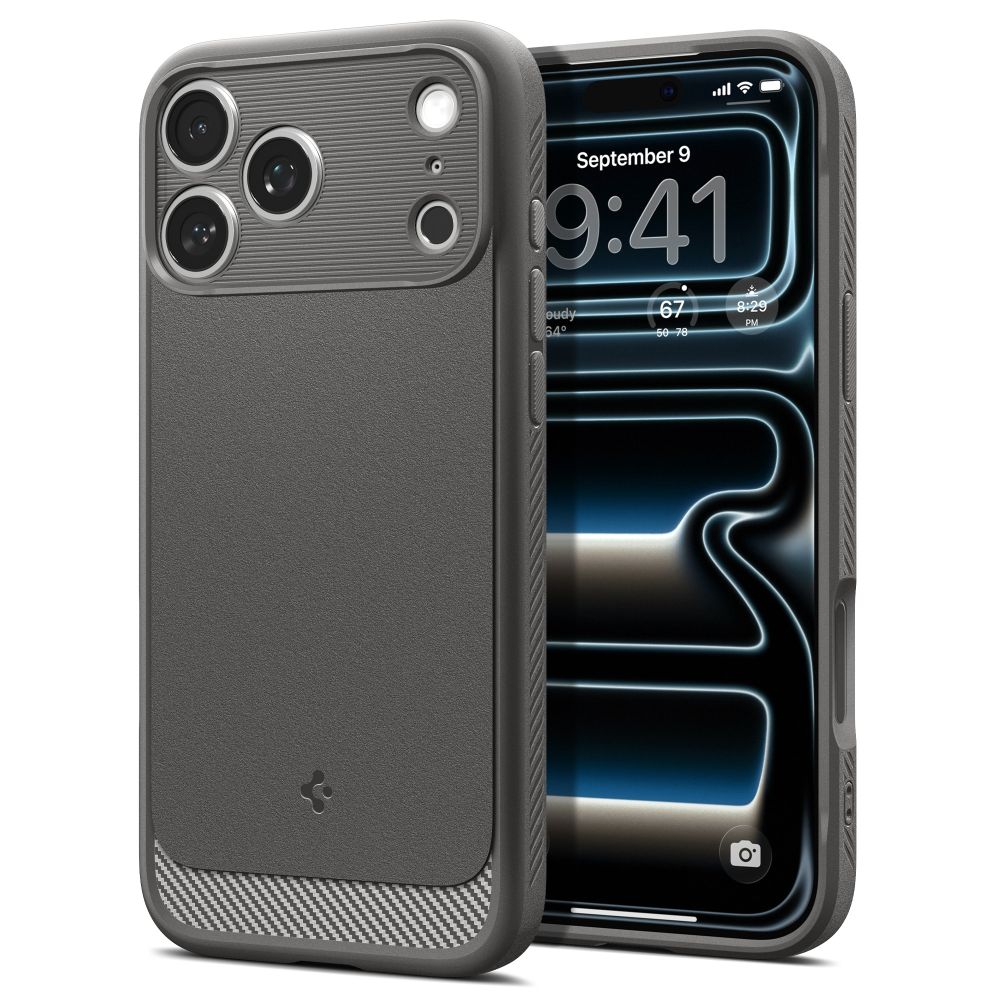 Spigen Rugged Armor MagSafe dėklas iPhone 18 Pro Max / 17 Pro Max - Pilkas -- iPhone 18 Pro Max / iPhone 17 Pro Max