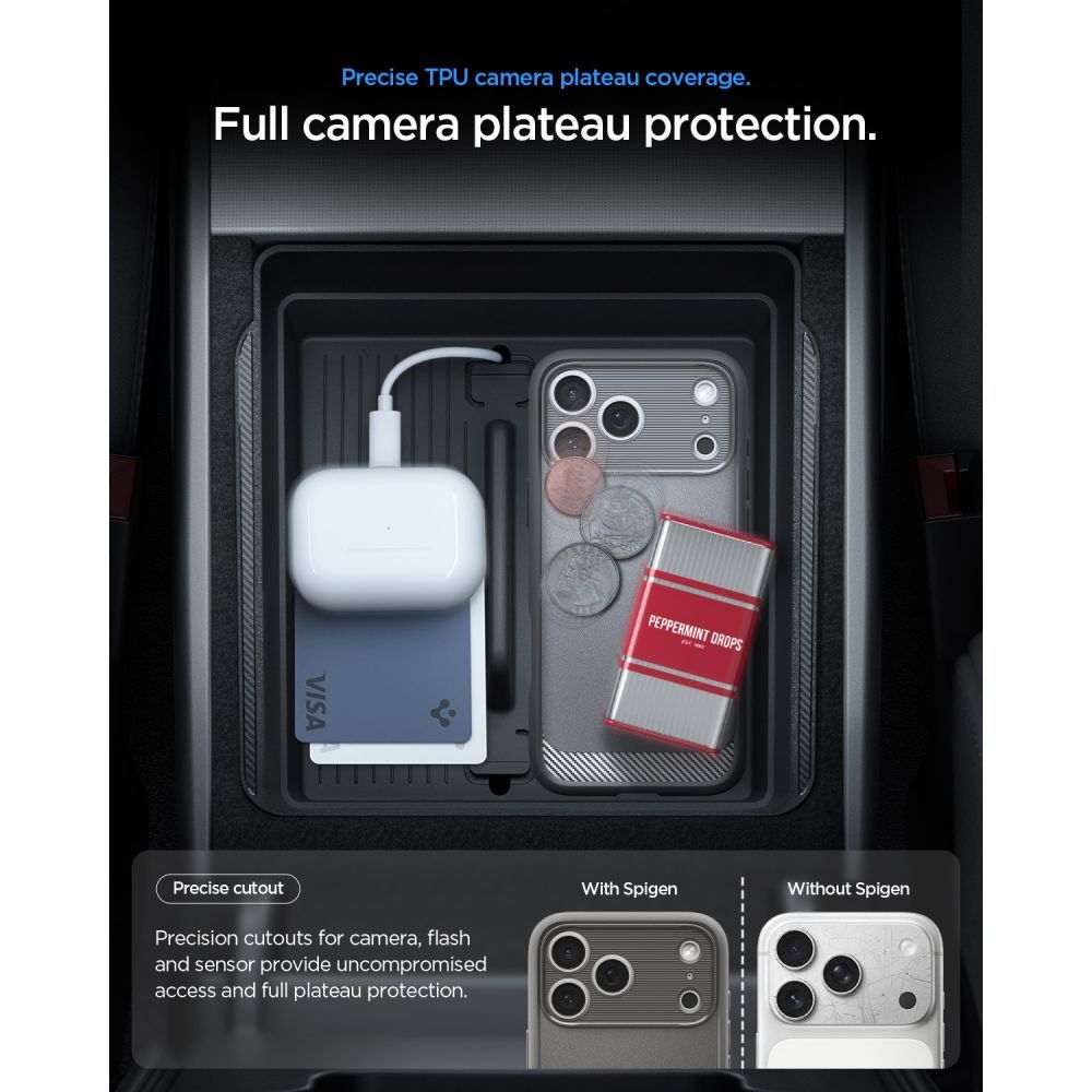Spigen Rugged Armor MagSafe dėklas iPhone 18 Pro Max / 17 Pro Max - Pilkas -- iPhone 18 Pro Max / iPhone 17 Pro Max