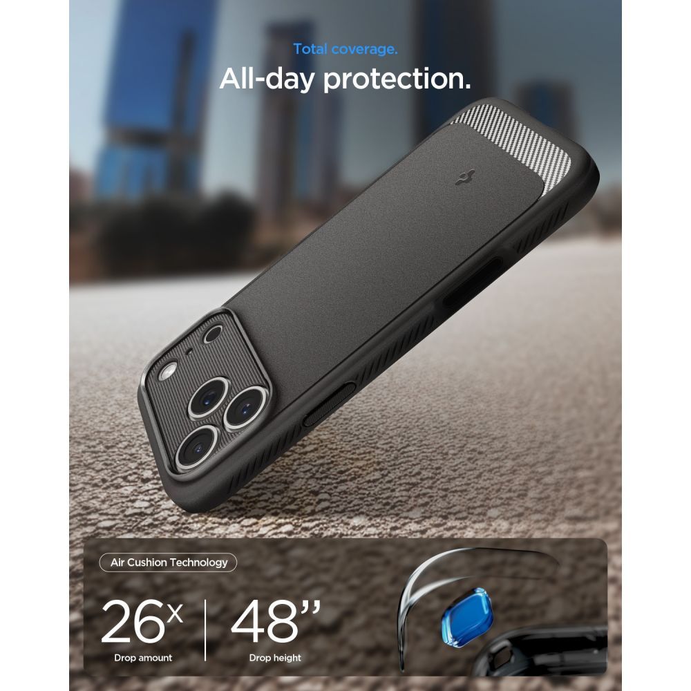 Spigen Rugged Armor MagSafe dėklas iPhone 18 Pro Max / 17 Pro Max - Pilkas -- iPhone 18 Pro Max / iPhone 17 Pro Max