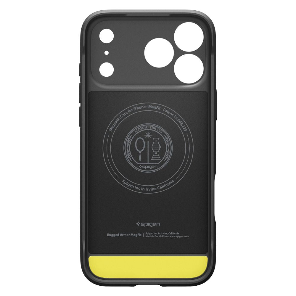 Spigen Rugged Armor MagSafe dėklas iPhone 18 Pro Max / 17 Pro Max - Matinis juodas -- iPhone 18 Pro Max / iPhone 17 Pro Max