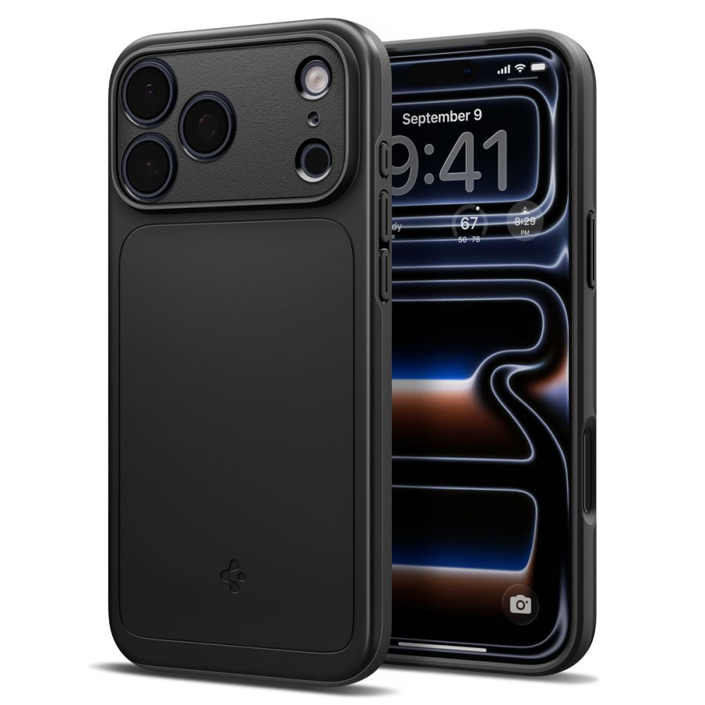Spigen Thin Fit MagSafe dėklas iPhone 18 Pro / 17 Pro - Juodas -- iPhone 18 Pro / iPhone 17 Pro