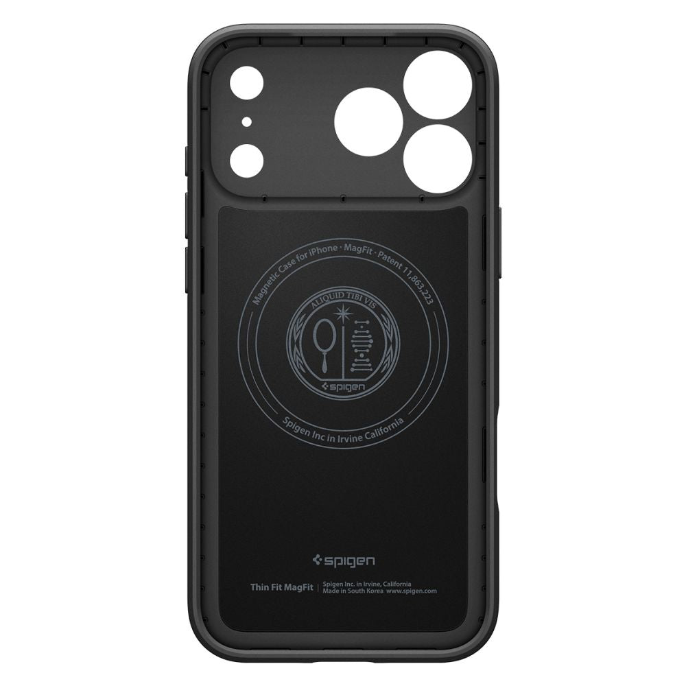 Spigen Thin Fit MagSafe dėklas iPhone 18 Pro / 17 Pro - Juodas -- iPhone 18 Pro / iPhone 17 Pro