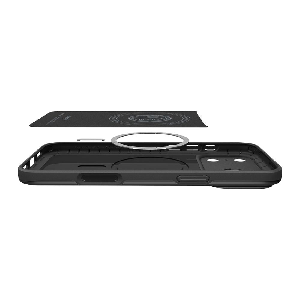 Spigen Thin Fit MagSafe dėklas iPhone 18 Pro / 17 Pro - Juodas -- iPhone 18 Pro / iPhone 17 Pro