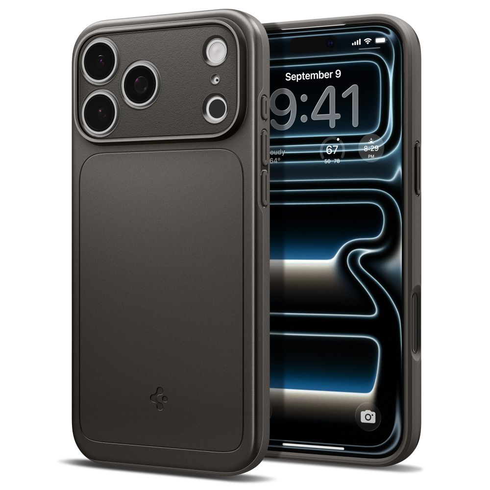 Spigen Thin Fit MagSafe dėklas iPhone 18 Pro / 17 Pro - Juodas -- iPhone 18 Pro / iPhone 17 Pro