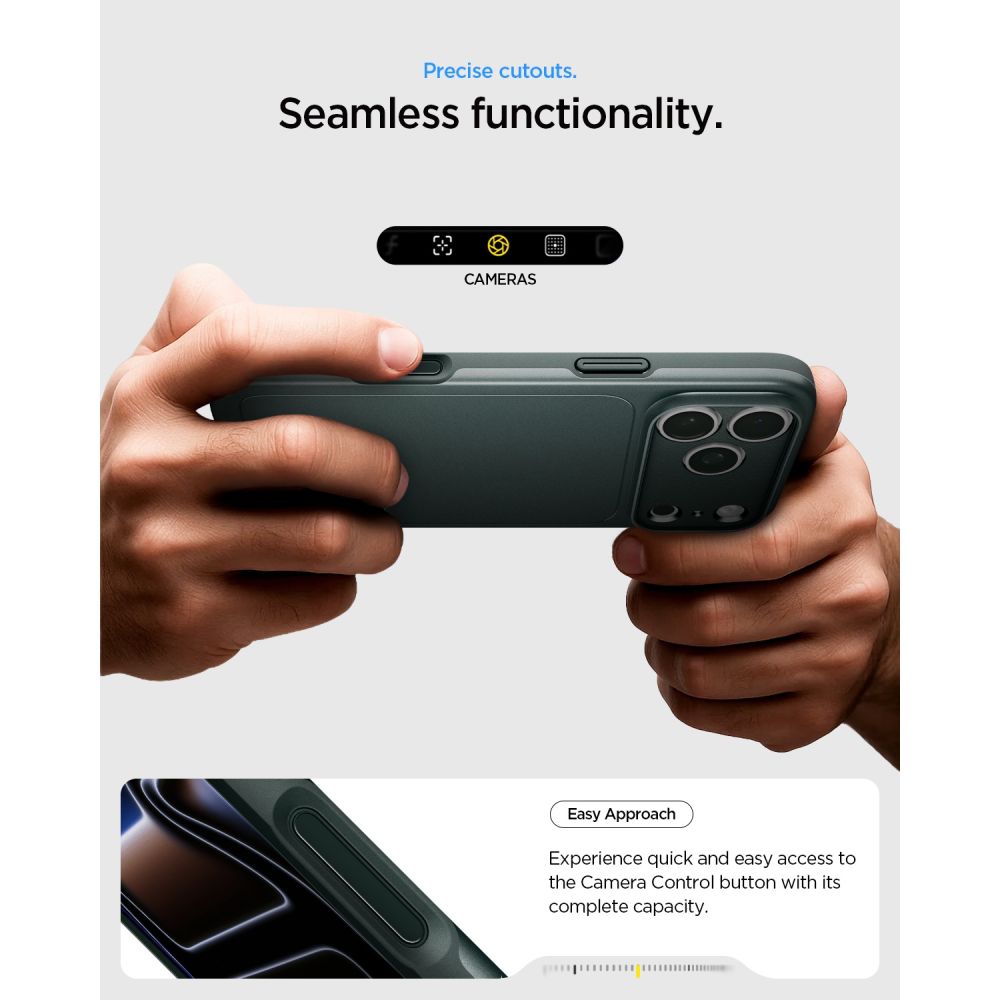 Spigen Thin Fit MagSafe dėklas iPhone 18 Pro Max / 17 Pro Max - Žalias -- iPhone 18 Pro Max / iPhone 17 Pro Max