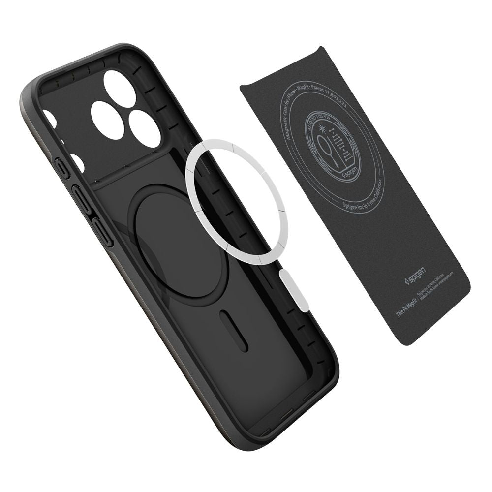 Spigen Thin Fit MagSafe dėklas iPhone 18 Pro Max / 17 Pro Max - juodas -- iPhone 18 Pro Max / iPhone 17 Pro Max