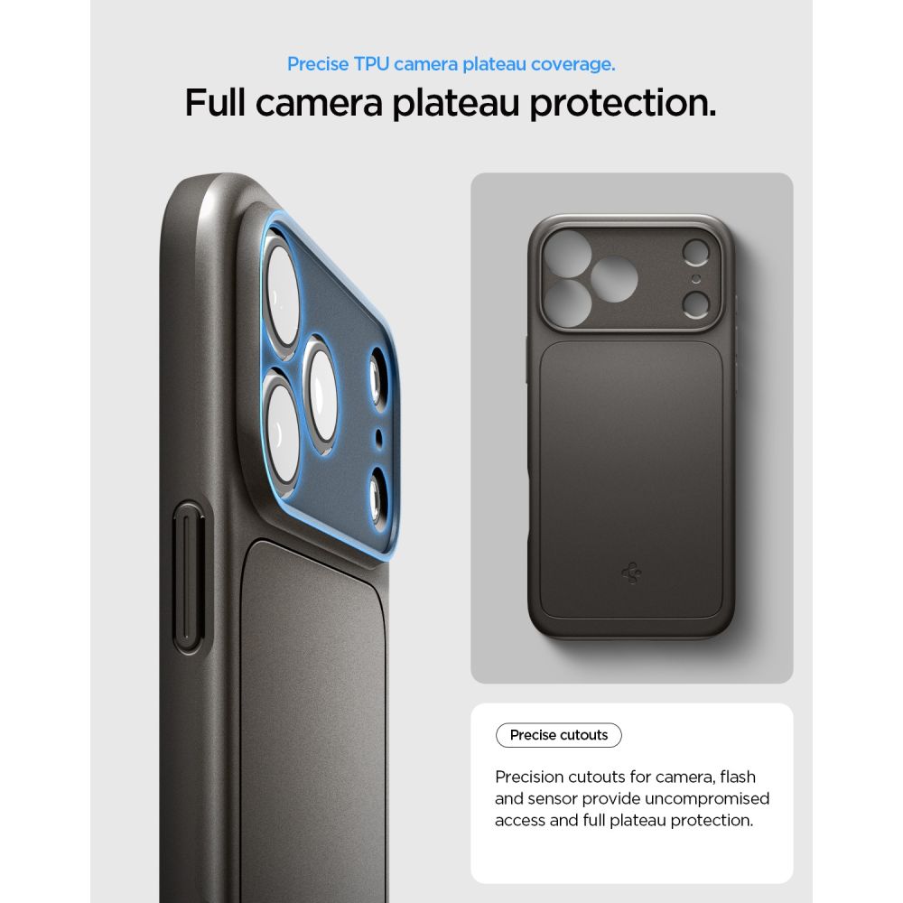 Spigen Thin Fit MagSafe dėklas iPhone 18 Pro Max / 17 Pro Max - juodas -- iPhone 18 Pro Max / iPhone 17 Pro Max