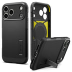 Spigen Tough Armor MagSafe dėklas iPhone 18 Pro / 17 Pro - juodas -- iPhone 18 Pro / iPhone 17 Pro