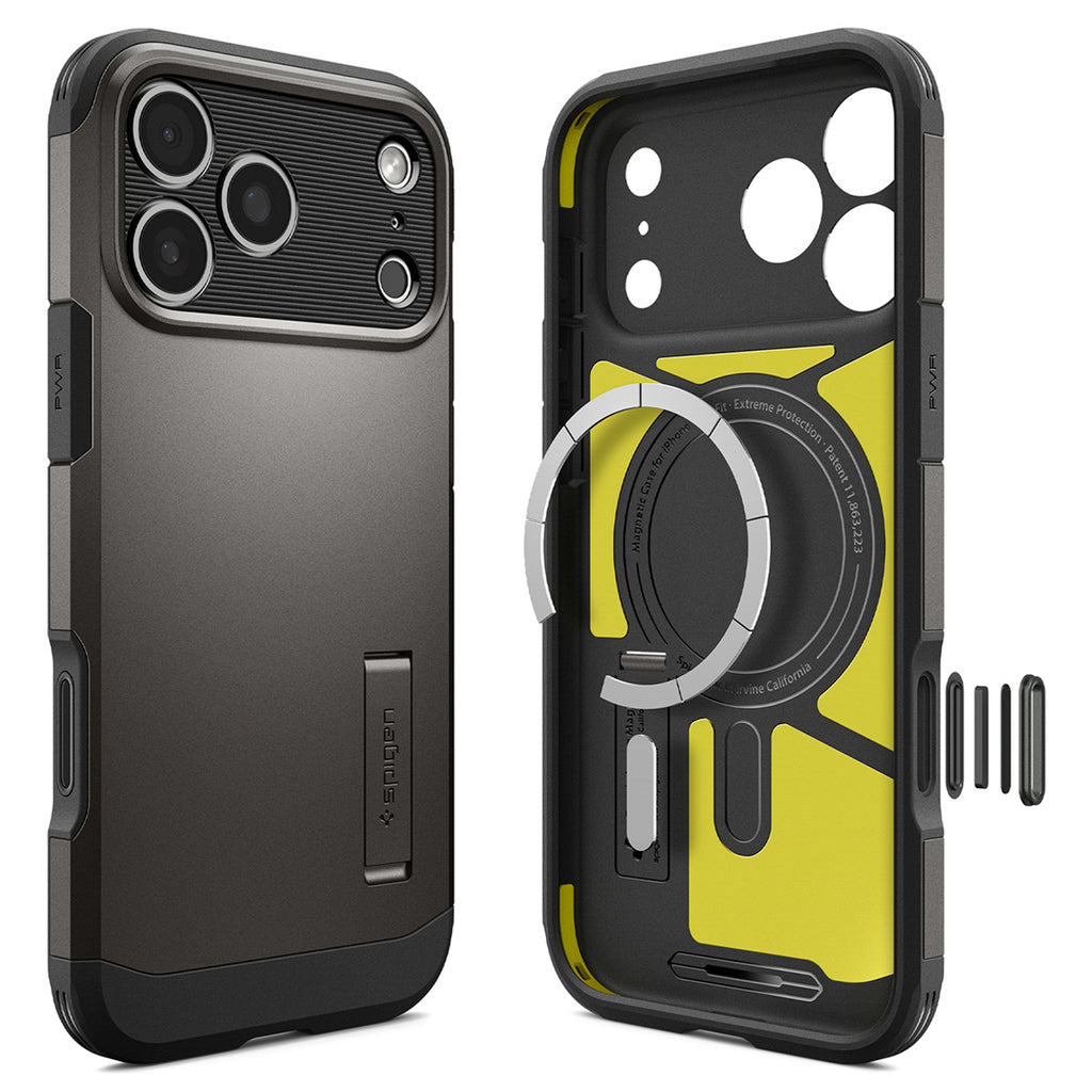 Spigen Tough Armor MagSafe dėklas iPhone 18 Pro / 17 Pro - juodas -- iPhone 18 Pro / iPhone 17 Pro